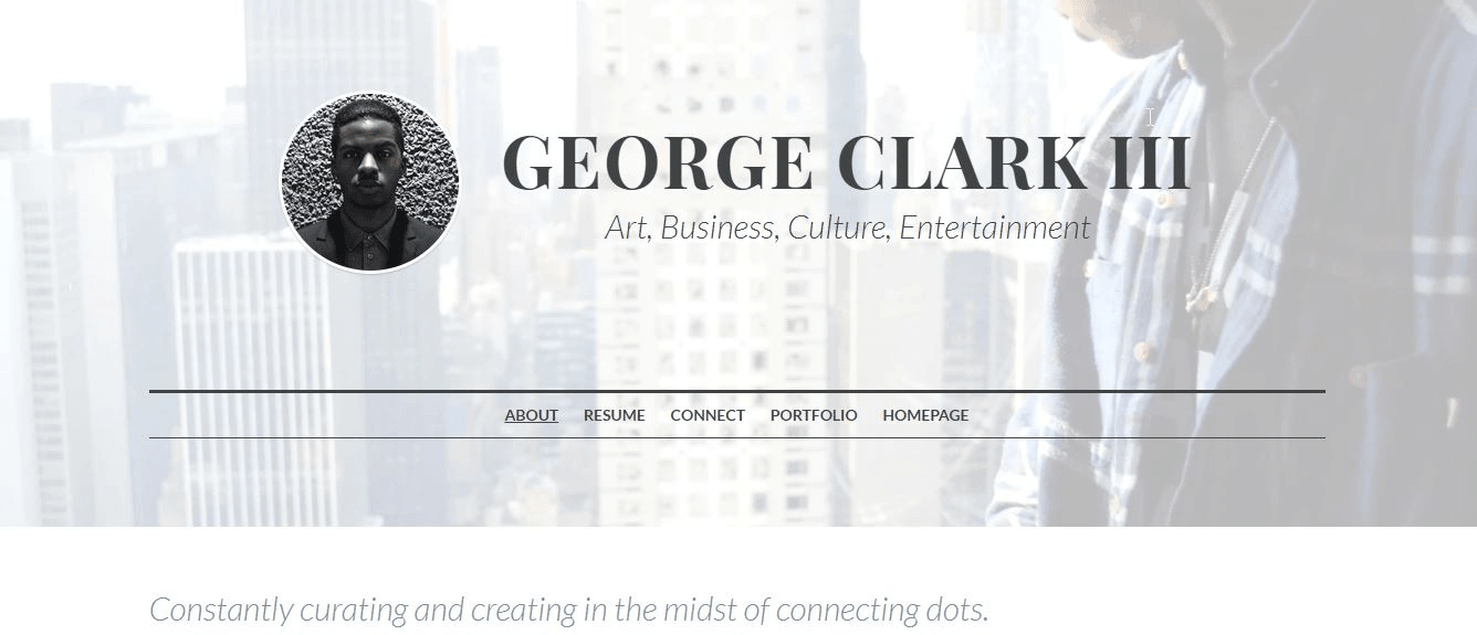 null George Clrak III website